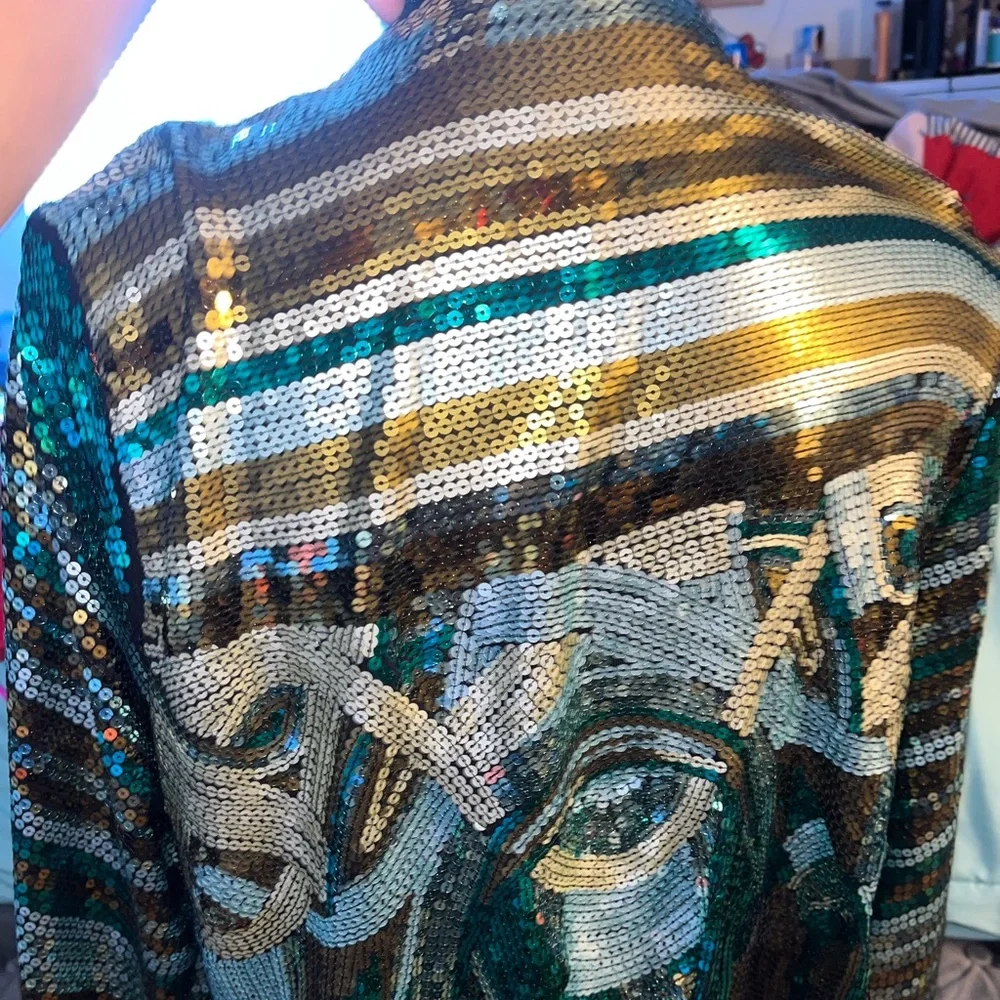 Multi colored sequin jacket - Picture 3 of 6